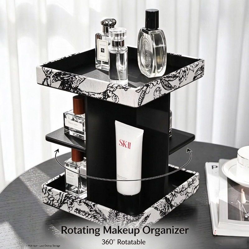 Luxury Skincare Tools - Wielowarstwowy 360 ° Obracany organizer do